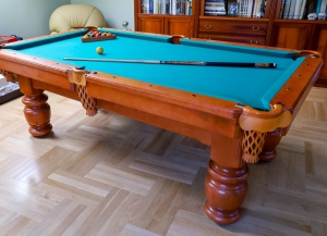 Używany stół bilardowy Kanclerz 7ft - stan bardzo dobry 